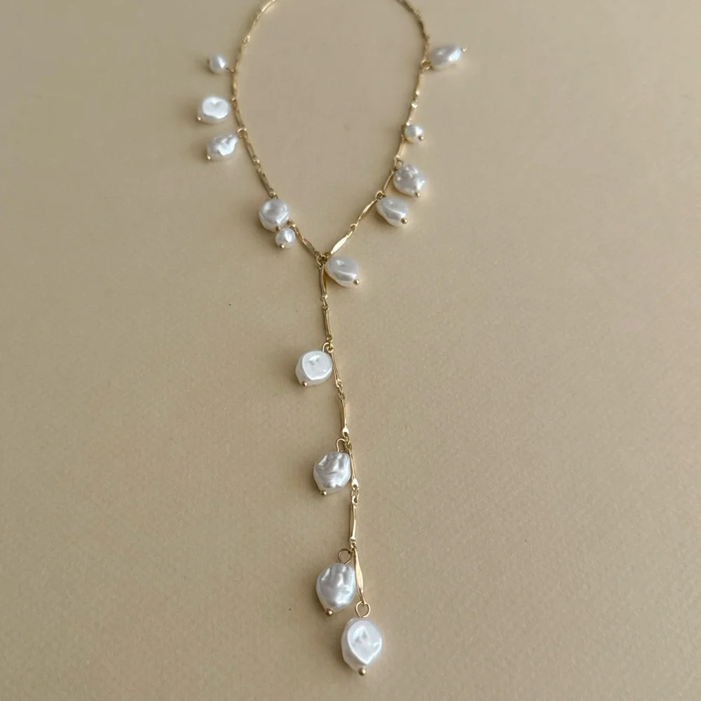 Pearl Drop Necklace #2305 - Picture 4 of 6